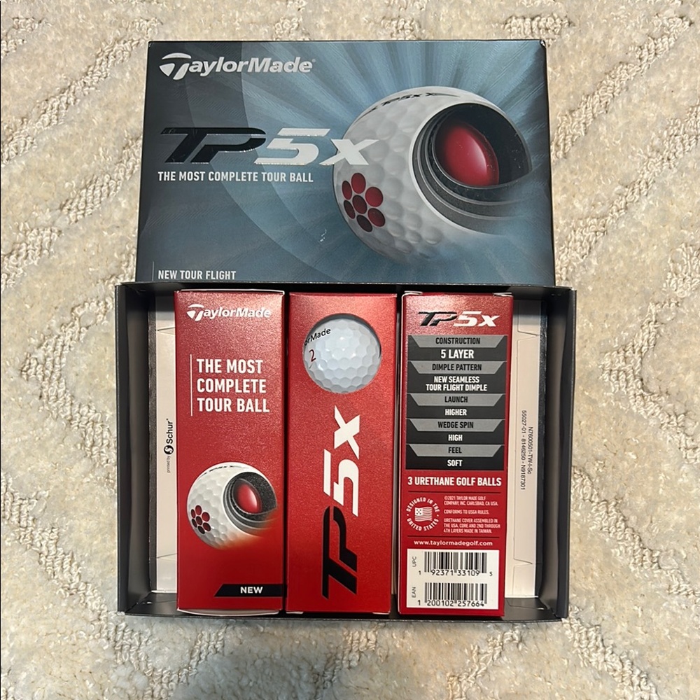 9 New TaylorMade TP5x Golf Balls